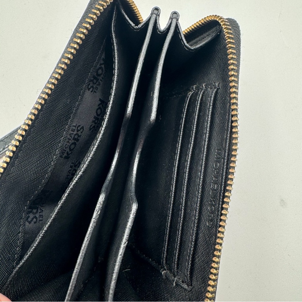 Michael Kors python-embossed leather zip-around w… - image 8